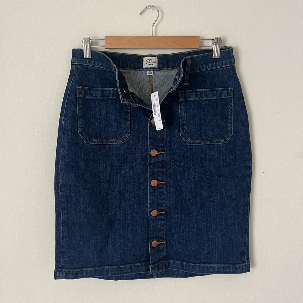 BNWT J crew denim skirt